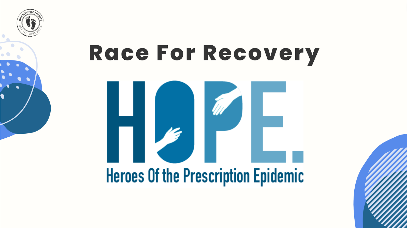 The HOPE. Race for Recovery is more than a marathon; it's a journey towards healing, resilience, and a brighter future.