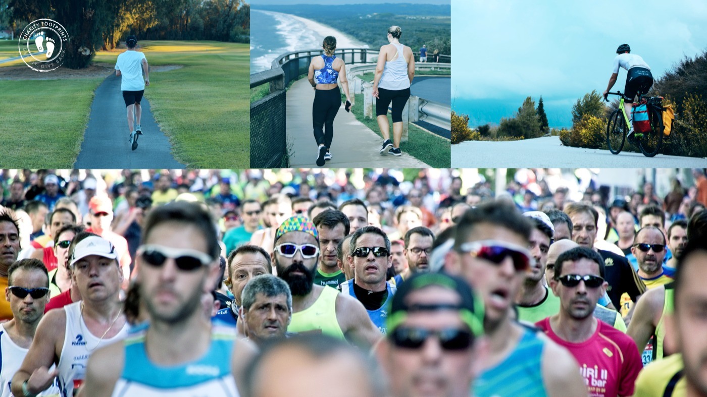 Hybrid Run-Walk-Ride events, commonly known as hybrid races combine in-person and virtual races