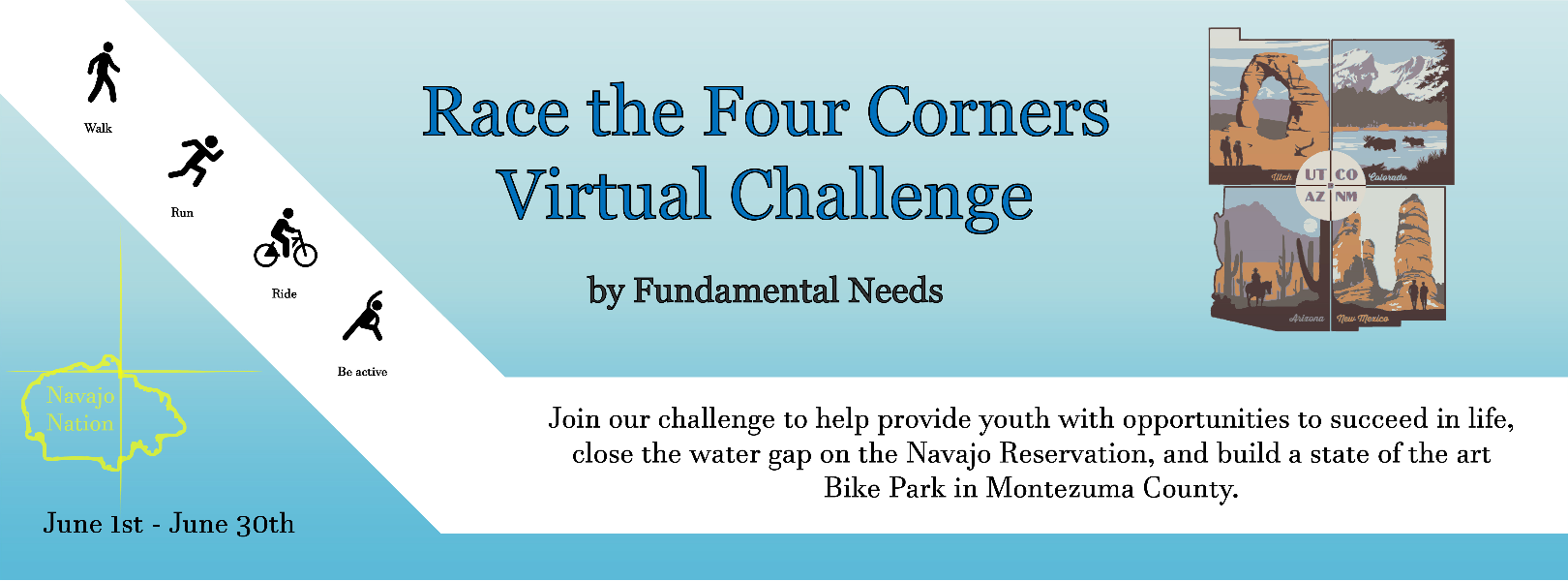 Race the Four Corners Virtual Challenge by Fundamental Needs