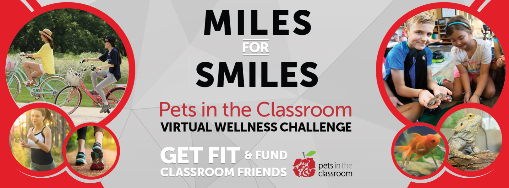 Miles for Smiles - Pets in the Classroom Virtual Wellness Challenge